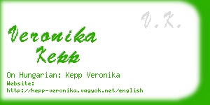 veronika kepp business card